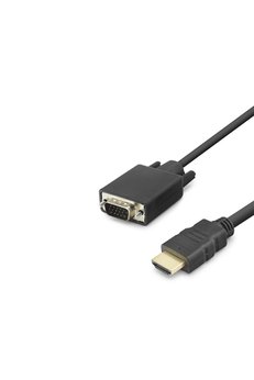 Evimdeyokyok Hdmi To Vga Görüntü Kablosu 1080P 1.8 M - Siyah Hdx7872