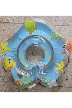 ASLANKAR Yeni yandan tutmalı şişme boyunluk desenli ve sesli havuz ve deniz simidi 1 ve 4 yaş için uygundur.