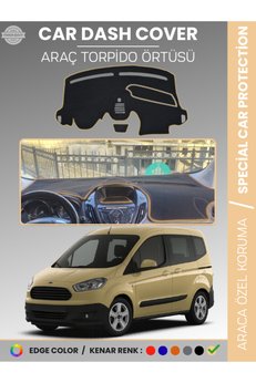 e-biz Ford Courier Ekranlı Torpido Örtüsü Torpido Koruma Tam Uyum Çatlamayı Önler Kolay Montaj