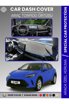 e-biz Toyota CHR Torpido Örtüsü Ön Göğüs Halısı Torpido Koruma Tam Uyum Çatlamayı Önler Kaymaz