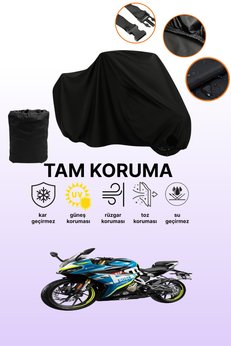 dokaca Siyah Tam Koruma Cfmoto 250SR Motor Brandası