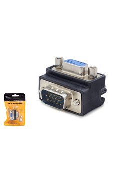 Evimdeyokyok Vga Erkek Dişi 90 Derece Açili Adaptör - Siyah Hdx5045