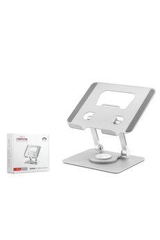 Evimdeyokyok Metal 360 Derece Dönebilen Kompakt Tablet Ve Laptop Standi - Silver Hdx8020