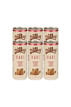 NİLKY Wake Badem Sütlü Glütensiz Bitkisel Laktosuz Vegan Soğuk Kahve 6 x 250 ml
