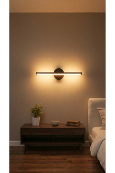 volensa Günışığı Rengi Modern Kablosuz Lamba Aplik 33cm Premium Pilli LED Duvar Ayna Mutfak Banyo Dolap