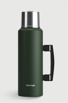 Stevig 4 Camp Klasik Vakumlu Kulplu Çelik Termos 1.5 LT. Green ST-206