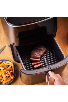 Tefal Easy Fry+ Yağsız Fritöz Airfryer 6 5 Litre Hava ile Kızartma & Izgara & Buharlı Pişirme