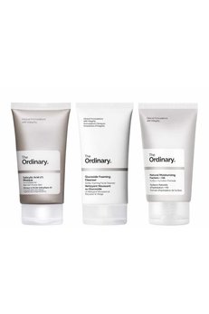 The Ordinary 3 lü maske seti-Leke Eğilimli Ciltler Maske 50ml/Köpüren Temizleyici150 ml/Yüz Nemlendiricisi30 ml
