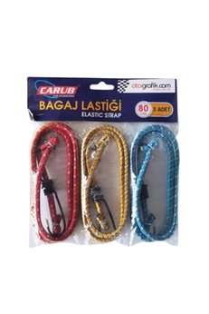 Vi! Plus Carub Bagaj Lastiği 3'lü Paket 6 Kancalı