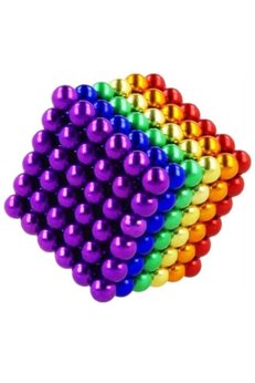 Evimdeyokyok Boncuk Mıknatıs 216 Adet 5Mm Mıknatıslı Lego Magnet Neo Cube Gümüş Neo Karışık