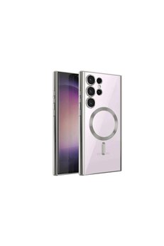 Evimdeyokyok Samsung Galaxy S23 Ultra Kılıf Kross Magneticsafe Kapak - Gümüş