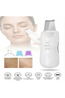 Evimdeyokyok Ultrasonic Siyah Nokta Akne Spatula Şarjlı Cilt Temizleyici