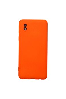 Evimdeyokyok Samsung Galaxy A01 Core Kılıf Nano İçi Kadife Silikon - Turuncu