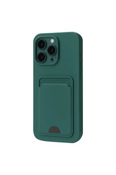 Evimdeyokyok Apple İphone 16 Pro Kılıf Kelvin Kartvizitli Silikon - Koyu Yeşil