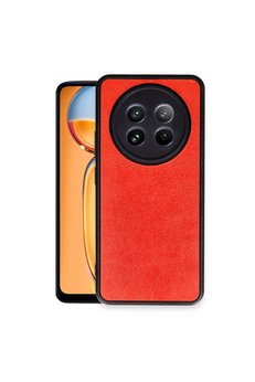 Evimdeyokyok Realme 12 5G Kılıf Aras Deri Kapak - Kırmızı