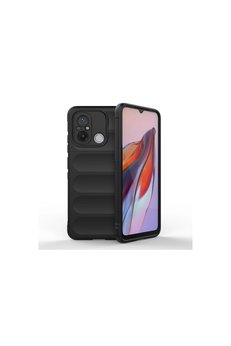 Evimdeyokyok Xiaomi Redmi 12C Kılıf Optimum Silikon - Siyah
