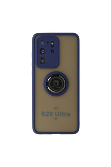 Evimdeyokyok Samsung Galaxy S20 Ultra Kılıf Montreal Yüzüklü Silikon Kapak - Lacivert