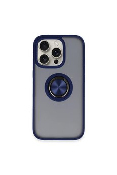 Evimdeyokyok Apple İphone 16 Pro Max Kılıf Montreal Yüzüklü Silikon Kapak - Lacivert