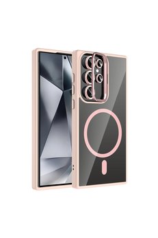 Evimdeyokyok Joko Samsung Galaxy S25 Ultra Remim Lensli Magsafe Standlı Kapak - Pembe