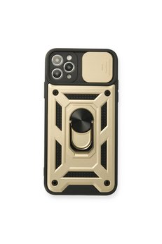 Evimdeyokyok Apple İphone 11 Pro Kılıf Pars Lens Yüzüklü Silikon - Gold