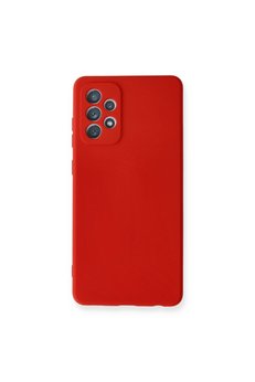 Evimdeyokyok Samsung Galaxy A72 Kılıf Nano İçi Kadife Silikon - Kırmızı