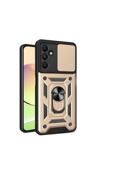 Evimdeyokyok Samsung Galaxy M15 Kılıf Pars Lens Yüzüklü Silikon - Gold