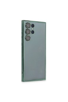 Evimdeyokyok Samsung Galaxy S22 Ultra Kılıf Razer Lensli Silikon - Yeşil