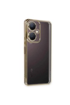 Evimdeyokyok Vivo Y27 Kılıf Razer Lensli Silikon - Gold