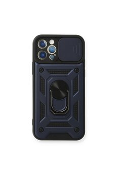 Evimdeyokyok Apple İphone 12 Pro Kılıf Pars Lens Yüzüklü Silikon - Lacivert