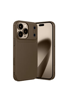 Evimdeyokyok Apple İphone 17 Pro Auto Focus Karbon Kapak - Kahverengi