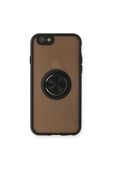 Evimdeyokyok Apple İphone 6 Kılıf Montreal Yüzüklü Silikon Kapak - Siyah