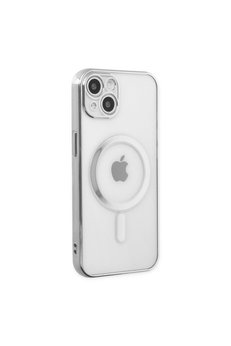 Evimdeyokyok Apple İphone 14 Plus Kılıf Magneticsafe Lazer Silikon - Gümüş