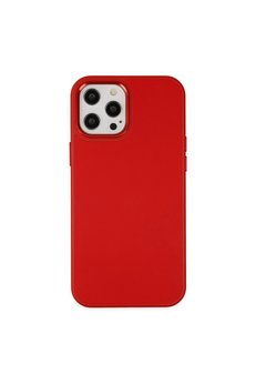 Evimdeyokyok Apple İphone 12 Pro Max Kılıf Asya Deri Silikon - Kırmızı