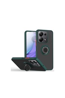 Evimdeyokyok Xiaomi Redmi Note 13 Pro 5G Kılıf Montreal Yüzüklü Silikon Kapak - Yeşil