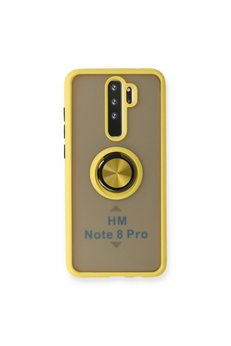 Evimdeyokyok Xiaomi Redmi Note 8 Pro Kılıf Montreal Yüzüklü Silikon Kapak - Sarı