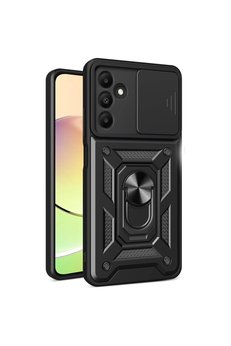 Evimdeyokyok Samsung Galaxy M15 Kılıf Pars Lens Yüzüklü Silikon - Siyah