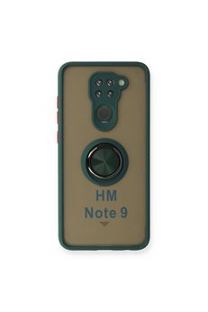 Evimdeyokyok Xiaomi Redmi Note 9 Kılıf Montreal Yüzüklü Silikon Kapak - Yeşil