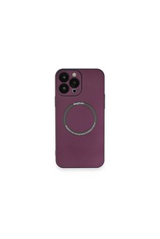 Evimdeyokyok Apple İphone 14 Pro Kılıf Jack Magneticsafe Lens Silikon - Mürdüm