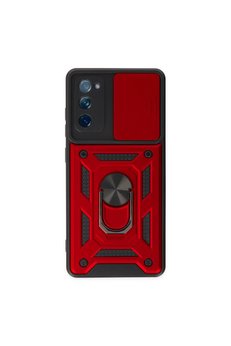 Evimdeyokyok Samsung Galaxy S20 Fe Kılıf Pars Lens Yüzüklü Silikon - Kırmızı