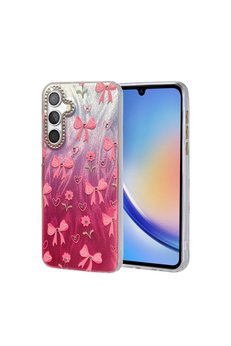 Evimdeyokyok Samsung Galaxy A34 5G Kılıf Blade Aynalı Desenli Kapak - Desen 3