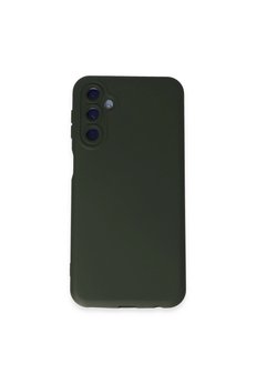 Evimdeyokyok Samsung Galaxy M14 5G Kılıf Nano İçi Kadife Silikon - Koyu Yeşil