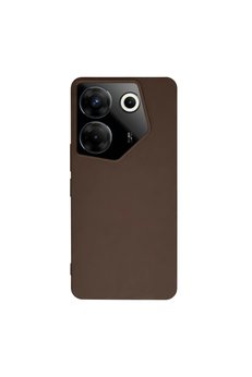Evimdeyokyok Tecno Camon 20 Pro 5G Kılıf First Silikon - Kahverengi