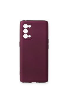 Evimdeyokyok Oppo Reno 5 Pro Kılıf First Silikon - Mürdüm