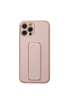 Evimdeyokyok Apple İphone 12 Pro Kılıf Coco Deri Standlı Kapak - Pembe