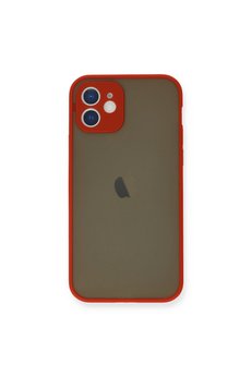 Evimdeyokyok Apple İphone 12 Mini Kılıf Montreal Silikon Kapak - Kırmızı