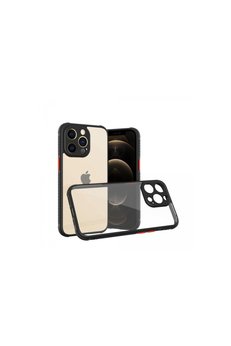 Evimdeyokyok Apple İphone 13 Pro Kılıf Miami Şeffaf Silikon - Siyah