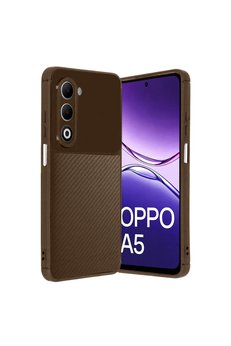 Evimdeyokyok Oppo A5 4G Auto Focus Karbon Kapak - Kahverengi