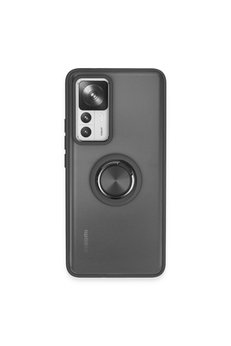 Evimdeyokyok Xiaomi Mi 12T Pro Kılıf Montreal Yüzüklü Silikon Kapak - Siyah
