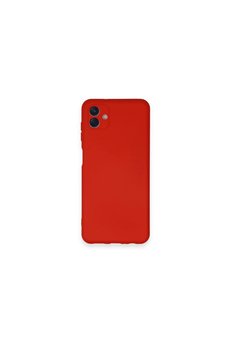 Evimdeyokyok Samsung Galaxy A04 Kılıf Nano İçi Kadife Silikon - Kırmızı