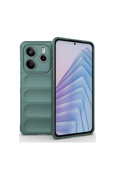 Evimdeyokyok Xiaomi Redmi Note 14 4G Kılıf Optimum Silikon - Koyu Yeşil